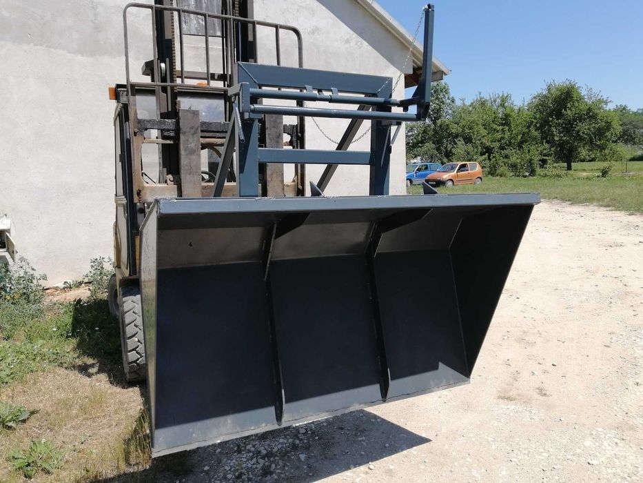 Szufla, Łycha z KIPREM na wózek widłowy 1,2m, 1,5m, 1,8m