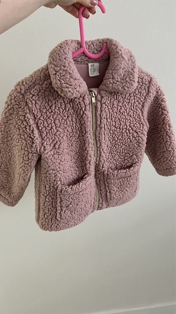 Куртка плюш H&M пальто для дівчинки 86 розмір