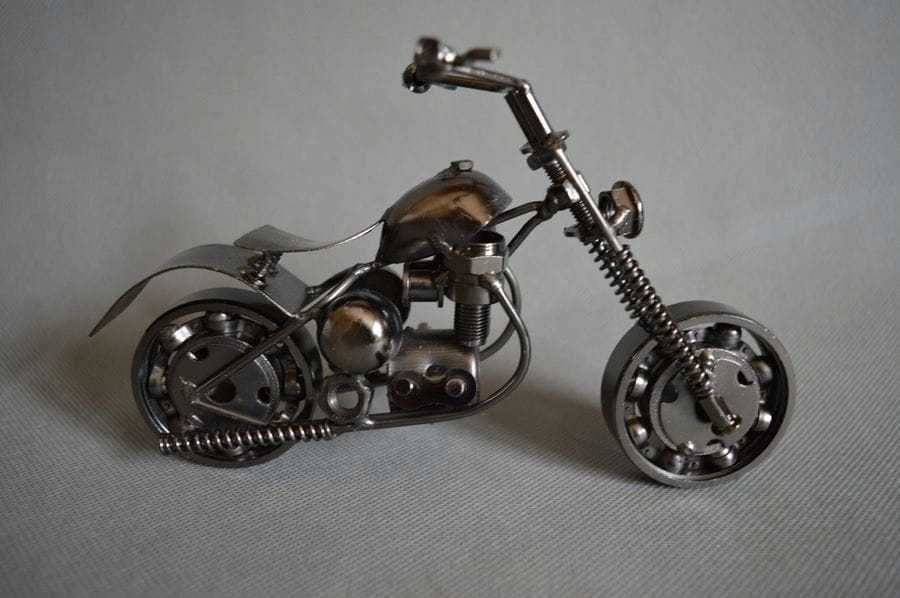 Motocykl Motor model metalowy spawany dekoracja
