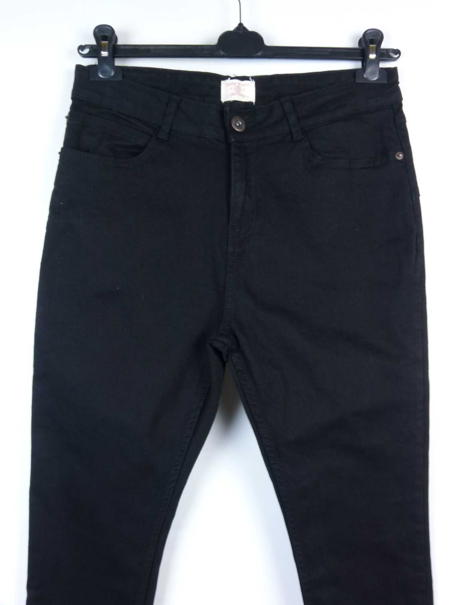 Design by M17 spodnie dżins jeans black / S