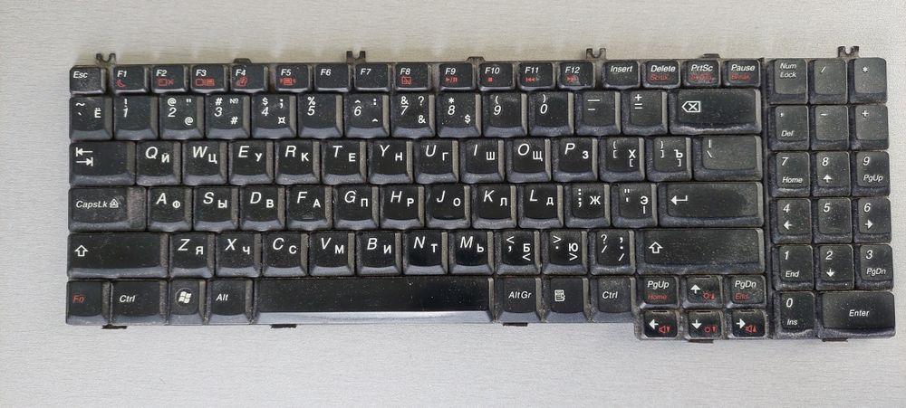 Клавіатура до ноутбука Леново G550 б/у, клавіші до клавіатури Леново