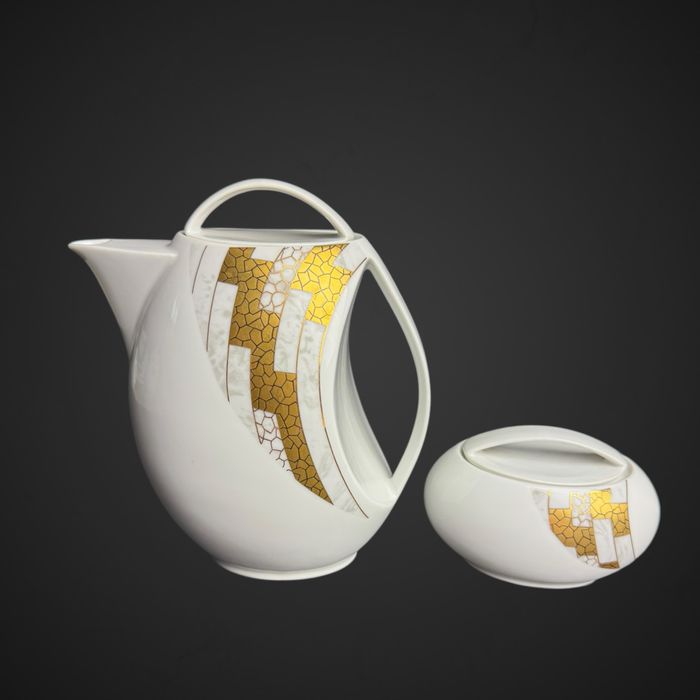 Serwis kawowy Bohemia Carlsbad art-deco na 12 osób B5/022211