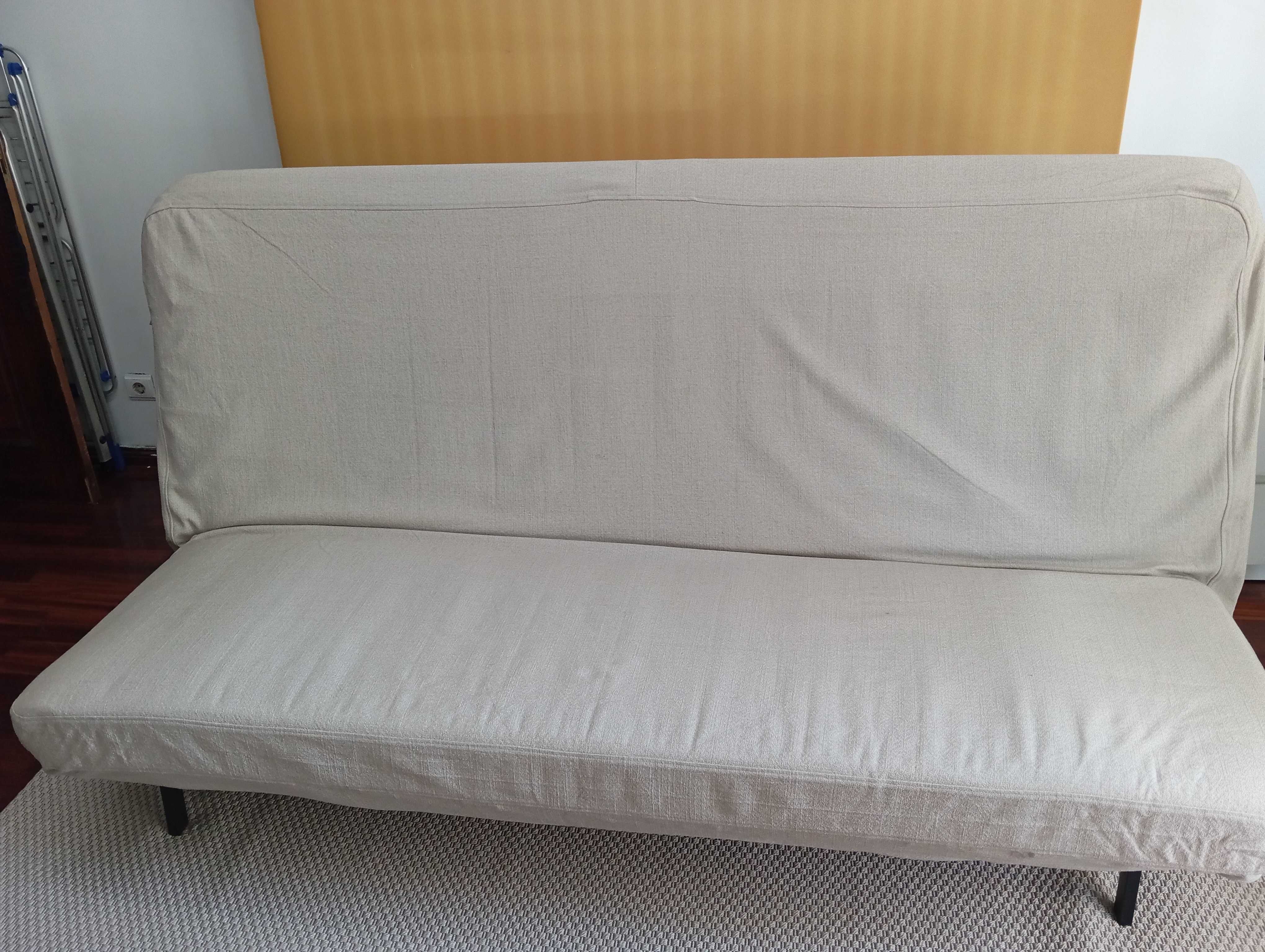 Sofá-cama IKEA NYHAMN 3 lugares bege (140x200 cm) – excelente estado