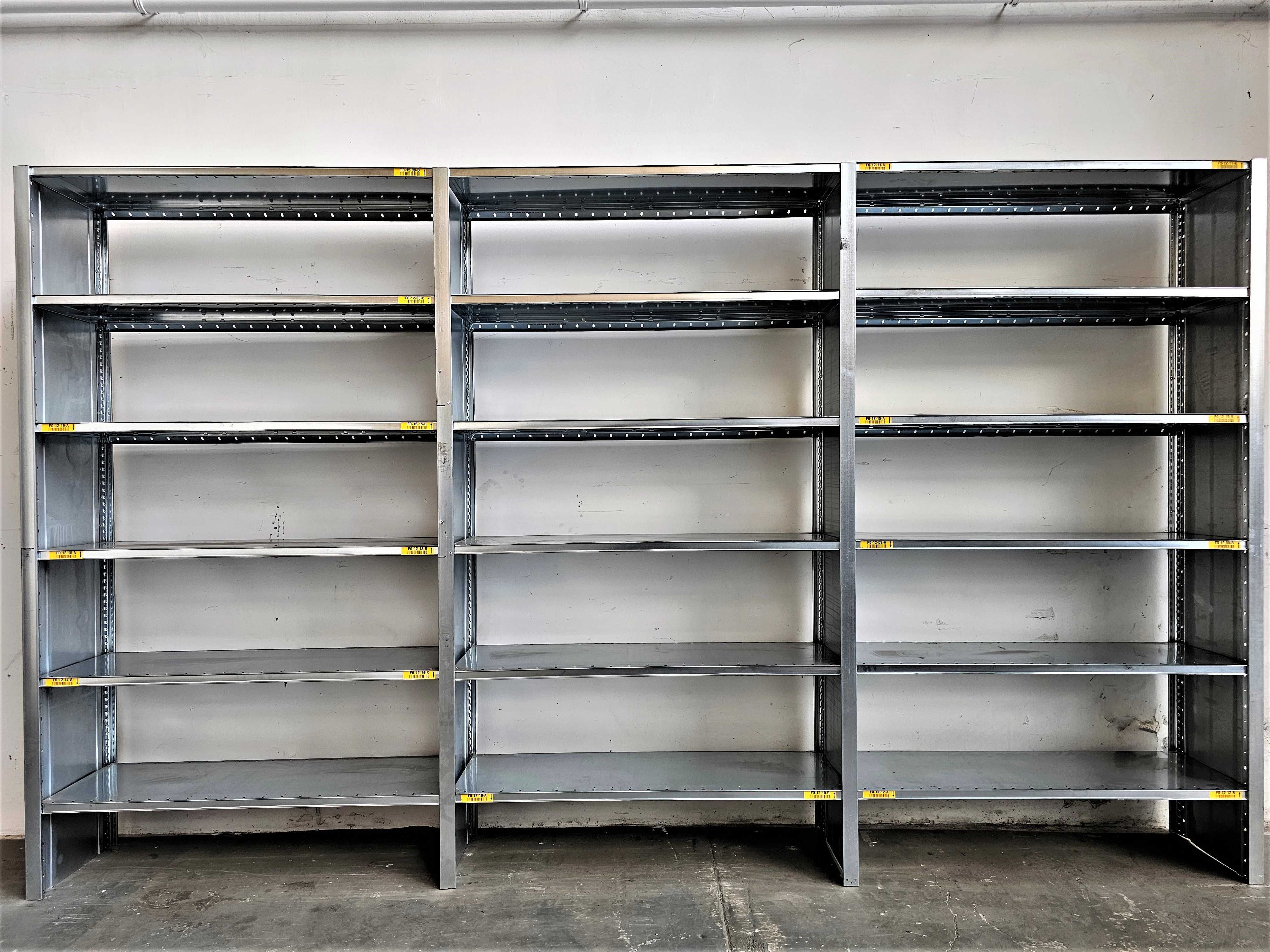 Regał Magazynowy 40x230x393/18p Metalowy Półkowy Ocynk Garaż Warsztat
