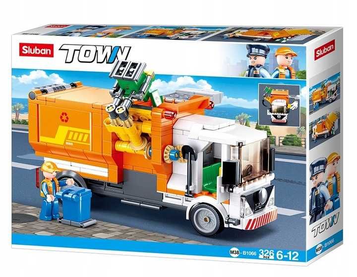Zestawy Klocków SLUBAN - Śmieciarka