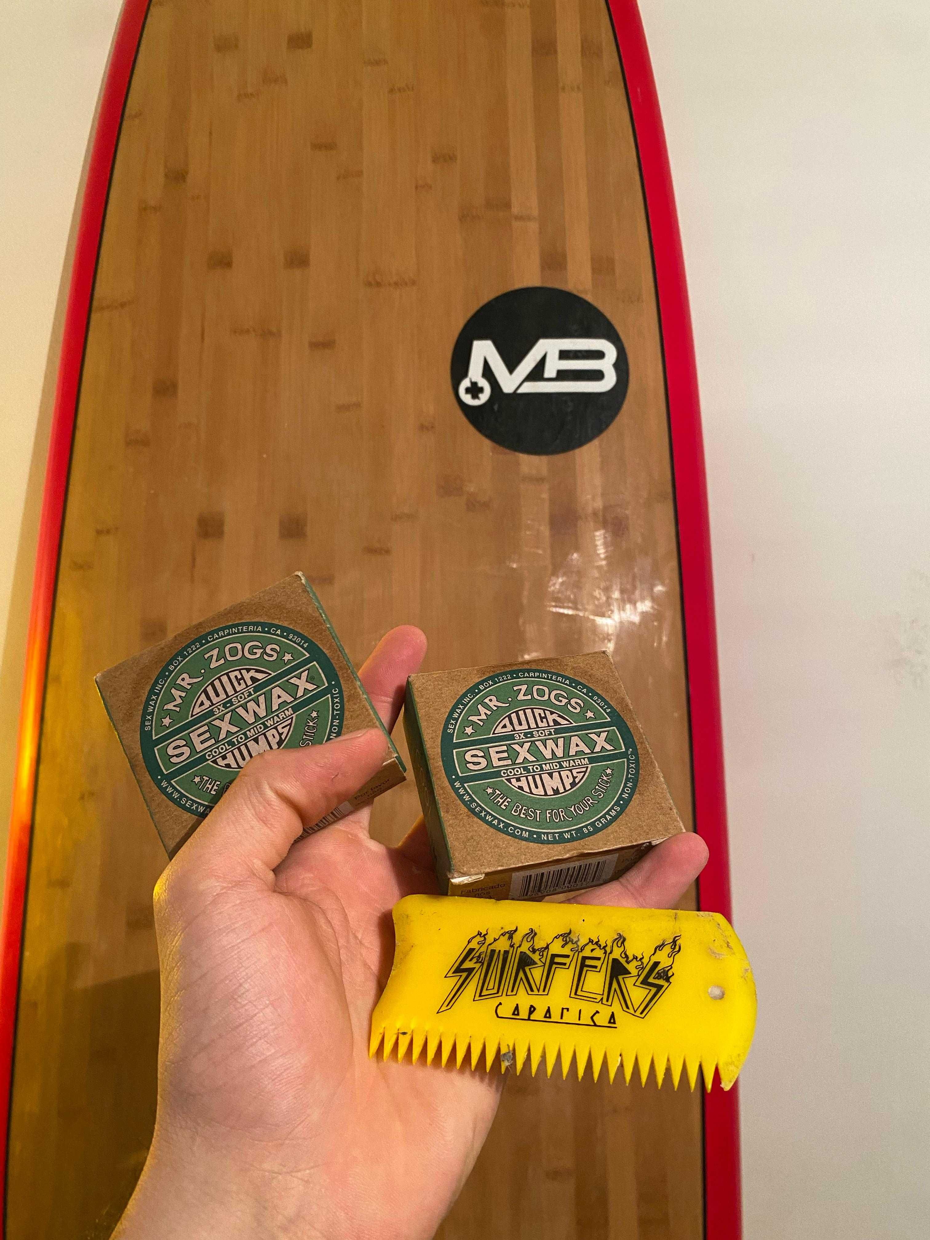 Prancha de Surf MB 7.0'' x 21.6'' x 2.8'' + Fins + Lash + Capa + Wax