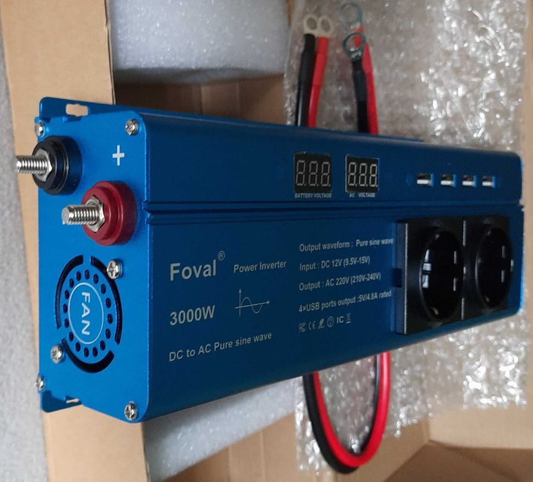 POWER INVERTER Інвертор Foval, 3000 w/ 1500 w