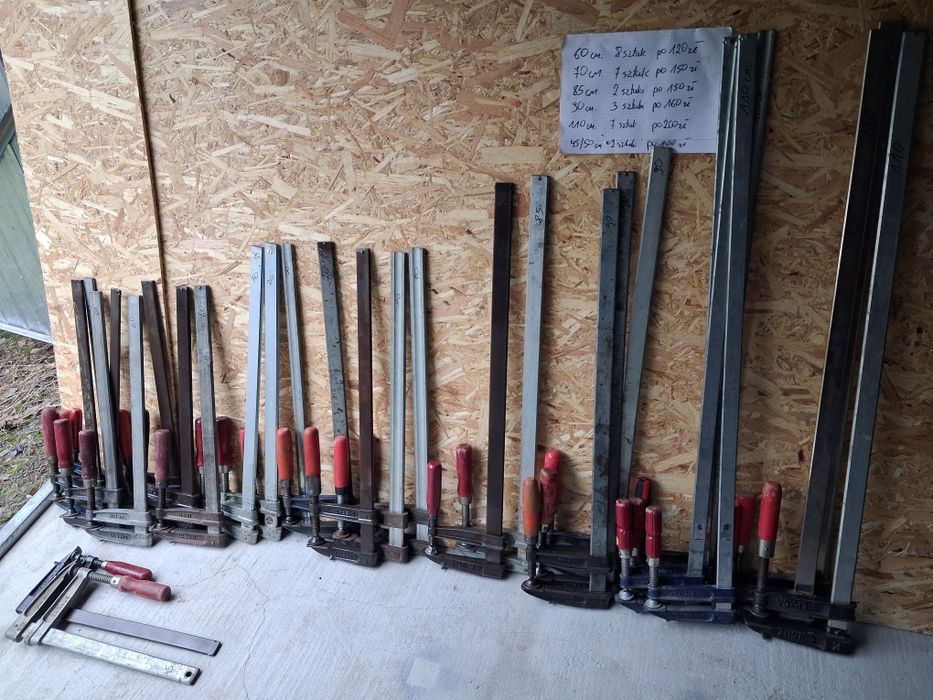 Ściski stolarskie długie od 60cm do 110cm  Niemieckie