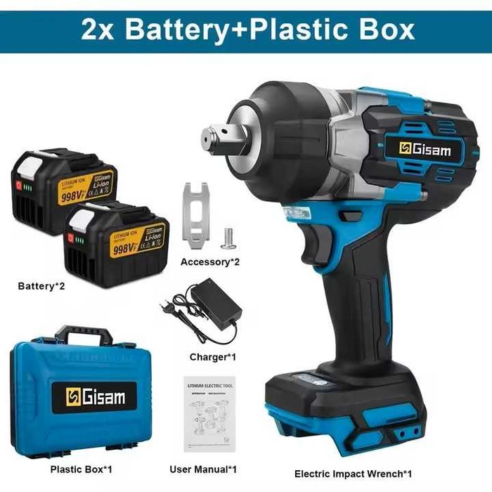 Klucz udarowy bezszczotkowy Gisam 2800NM 1/2"