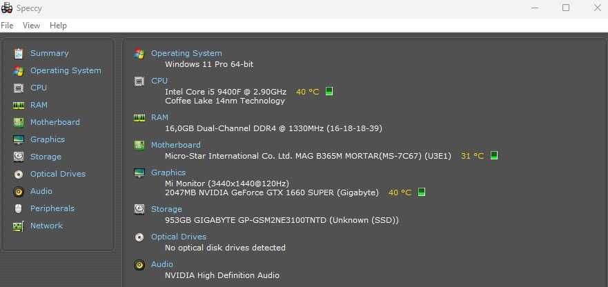 Desktop Gaming (I.C i5 9400F - NVIDIA GF GTX 1660 Super - 1TB SSD)