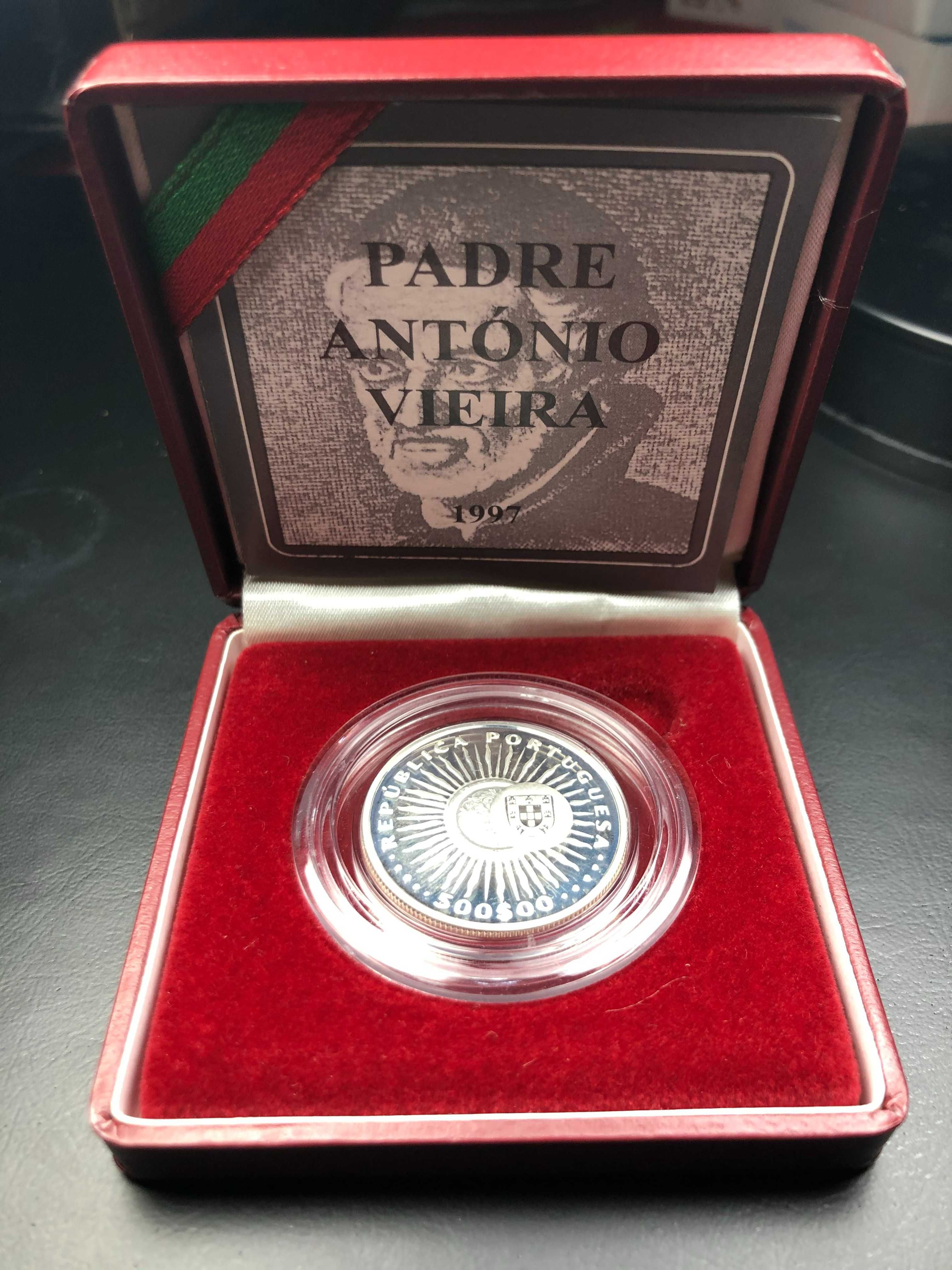 500 Escudos 1997 Estojo Prata Proof Padre António Vieira