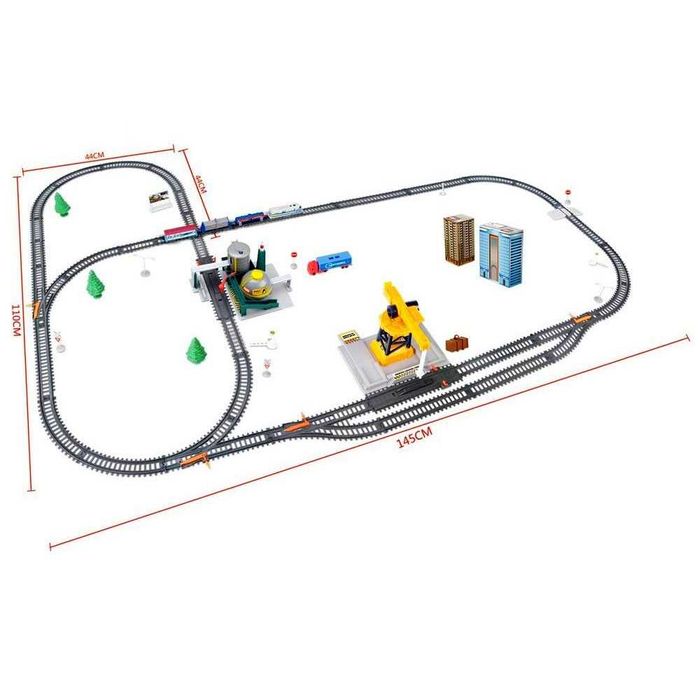 Унікальна залізниця BSQ 2087 нафтоналивна станція, довжина 670 см