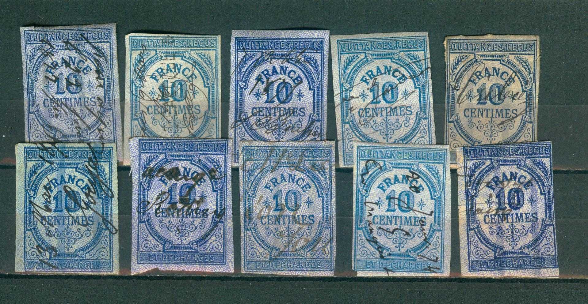 Непоштові марки Франція 1880-90 років.