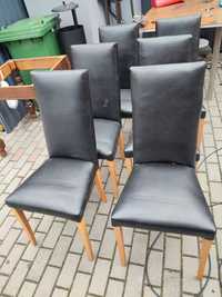 Krzesła czarne  6 sztuk