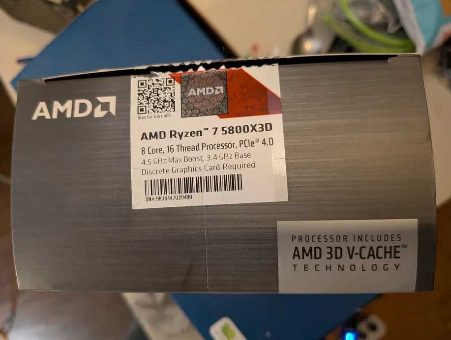 Combo AM4 R7 5800x3d , 32GB ram e Motherboard