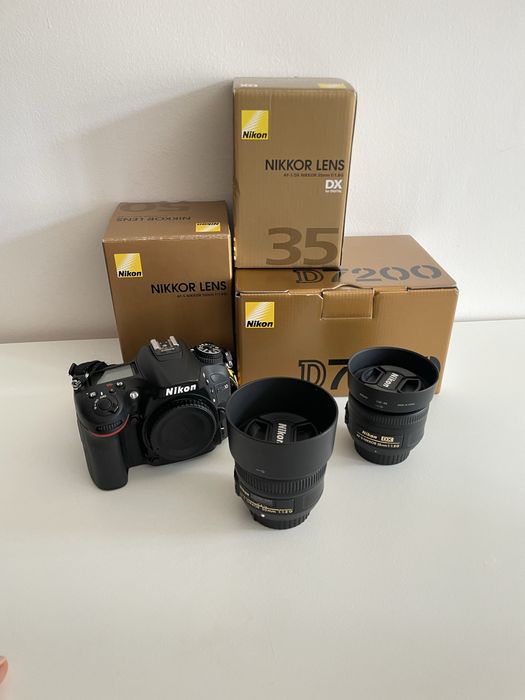 Nikon D7200 + Nikkor 35mm 1.8G + Nikkor 50mm 1.8G – komplet