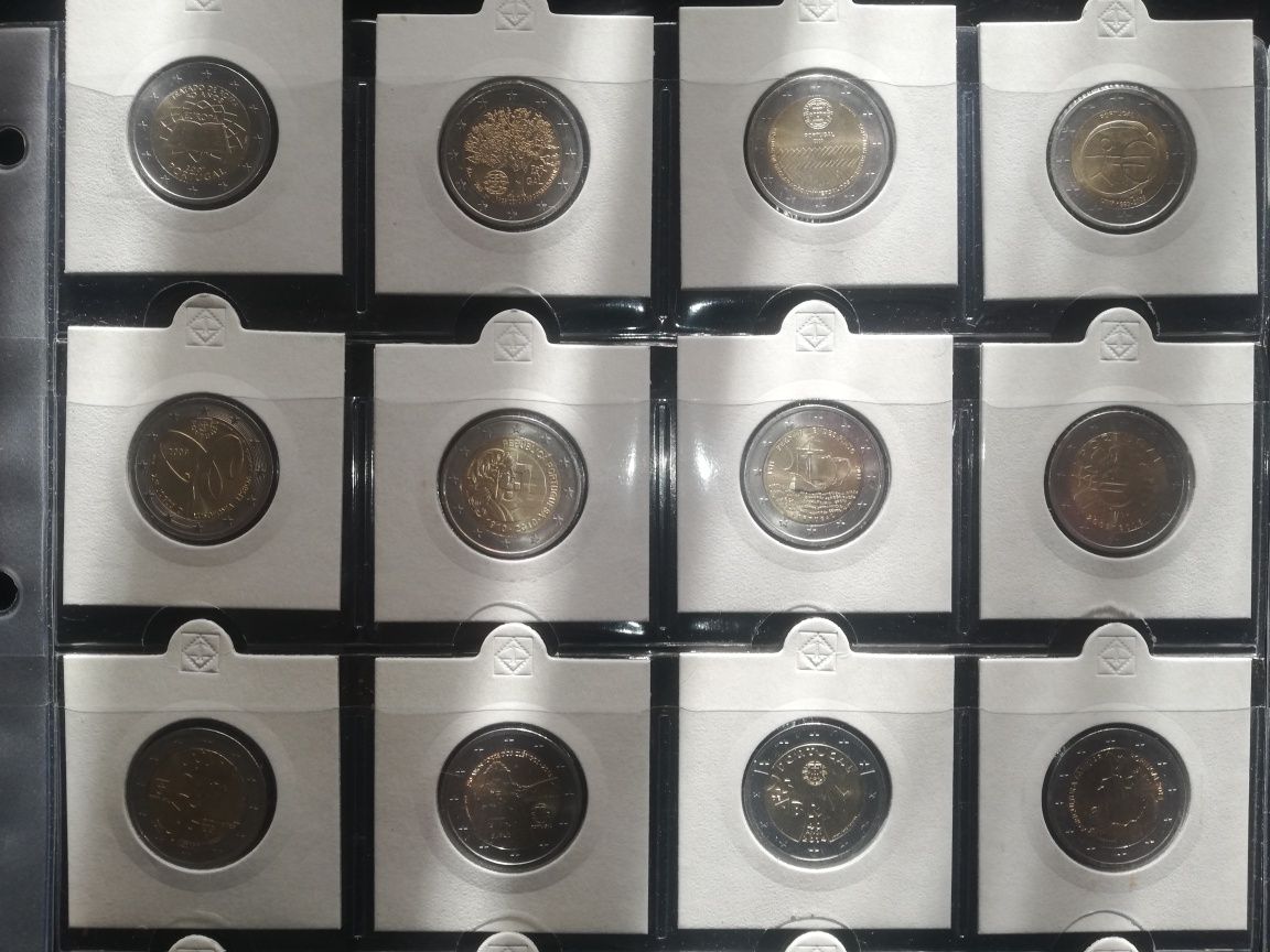 27 Moedas comemorativas 2€ UNC Portuguesas