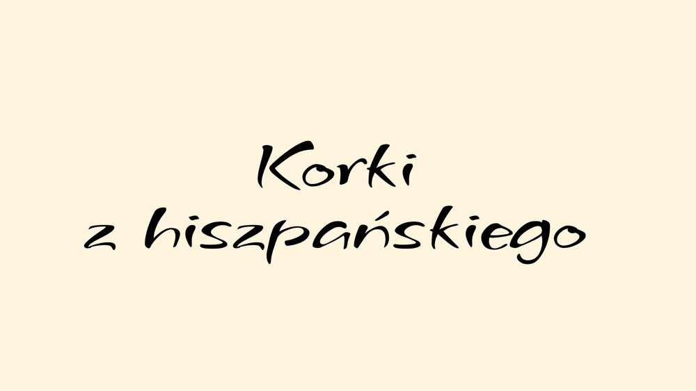 Korepetycje z języka hiszpańskiego