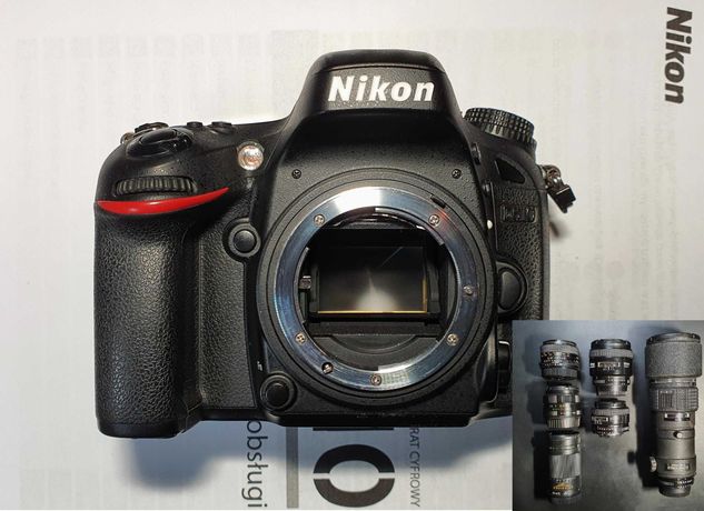 Nikon D610 - 64.713 klatek + 6 obiektywów + osprzęt