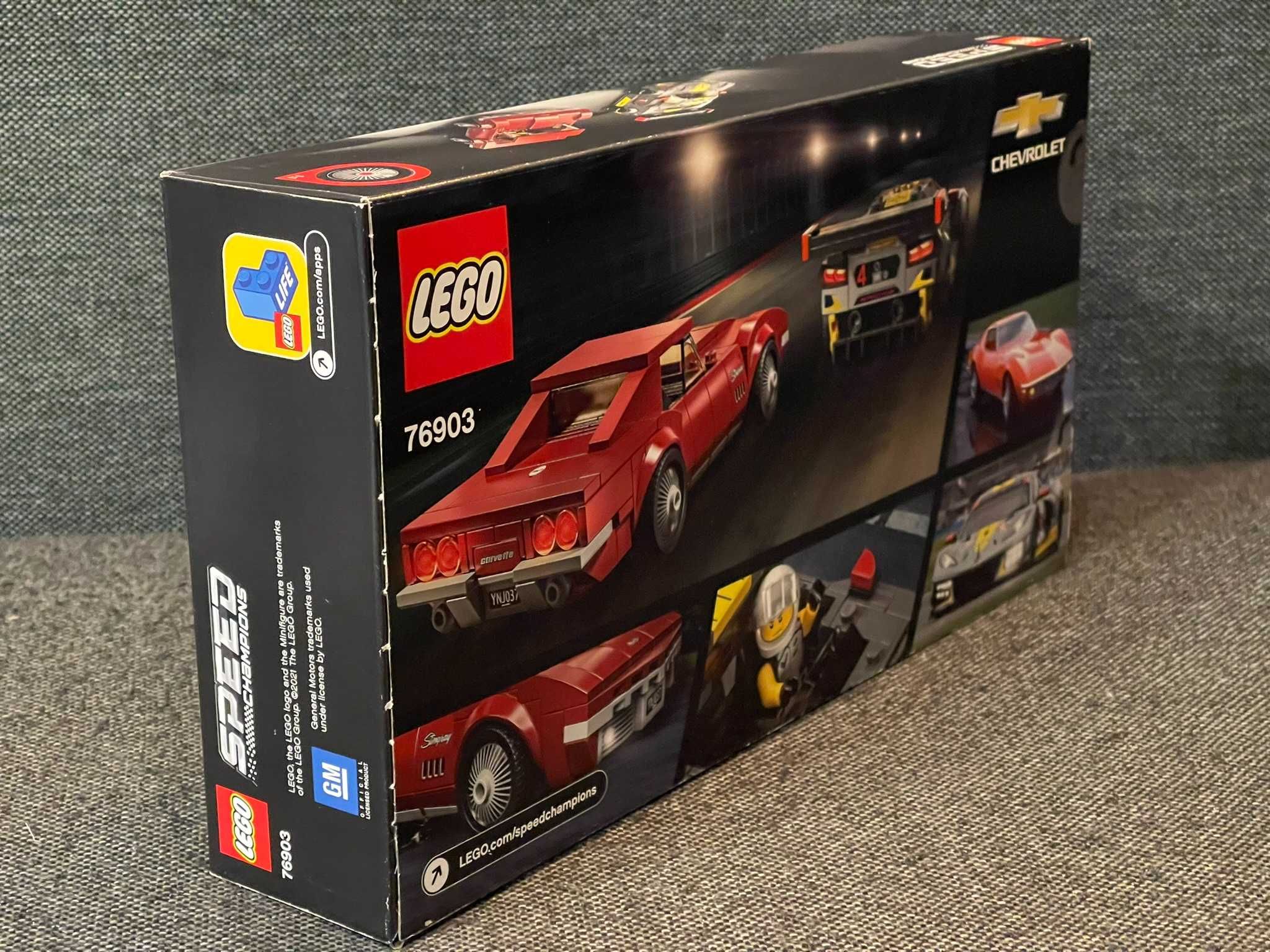 LEGO 76903 Samochód wyścigowy Chevrolet Corvette C8.R i 1968