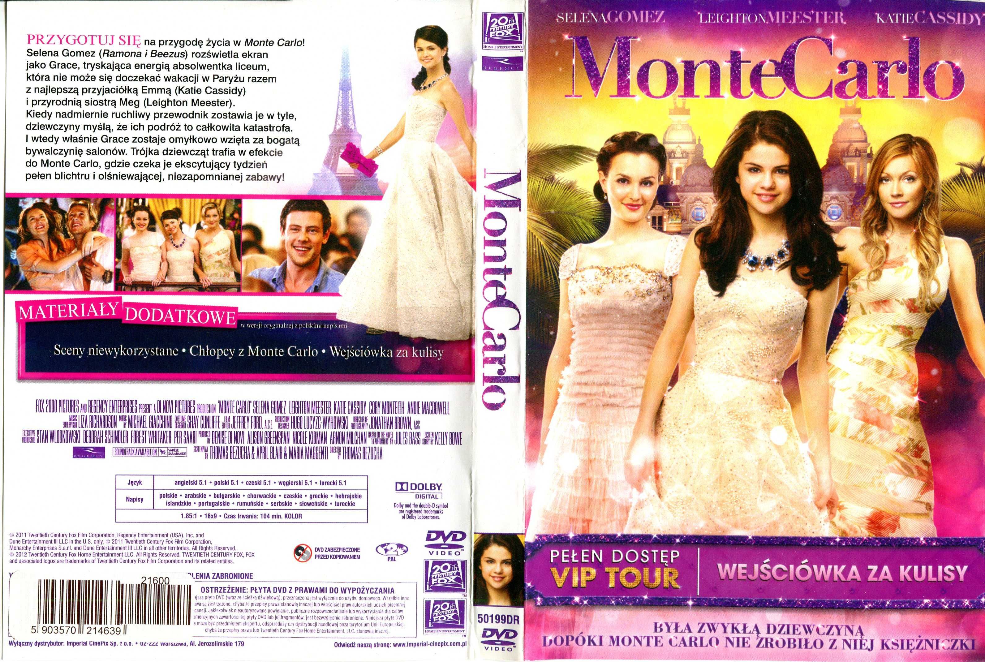 MonteCarlo płyta dvd