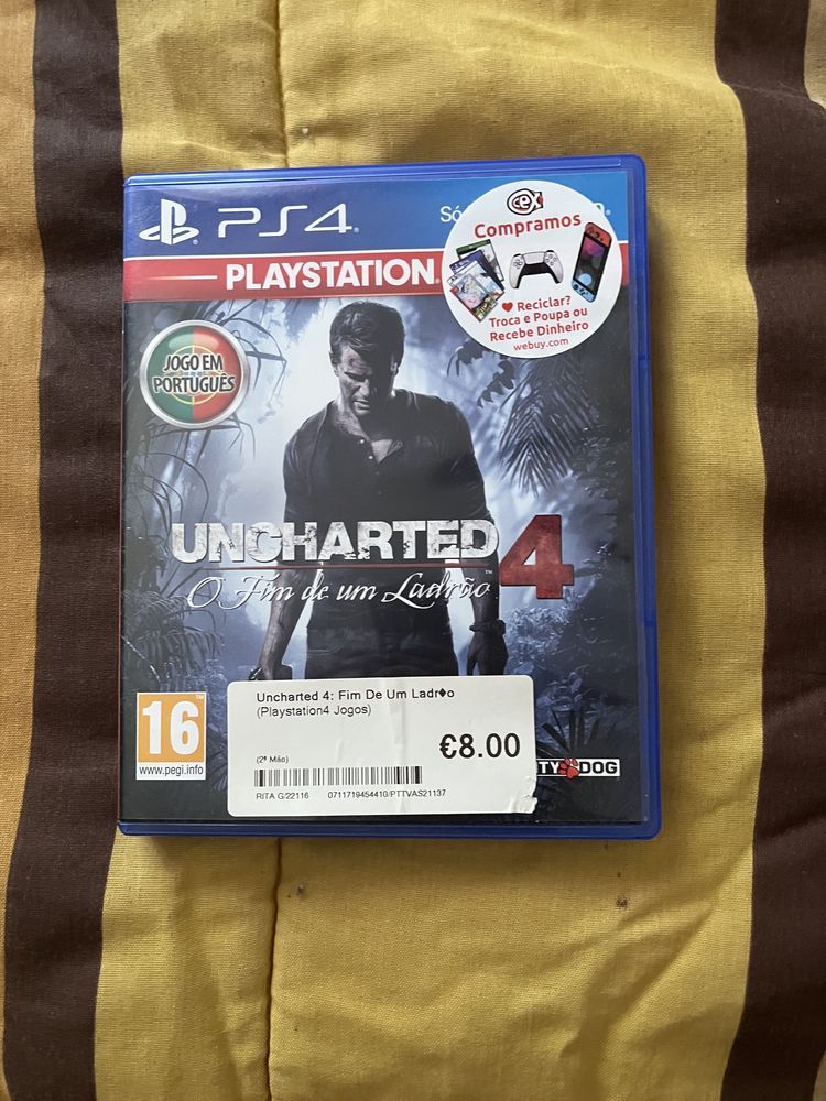 Uncharted 4 jogo ps4