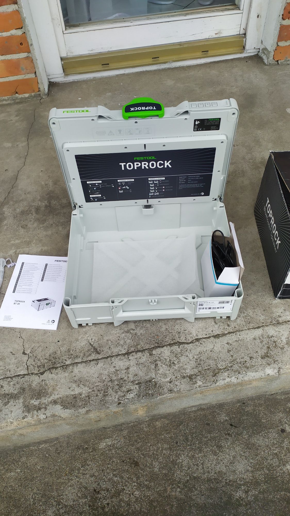 Głośnik bluetooth systainer systener festool top rock