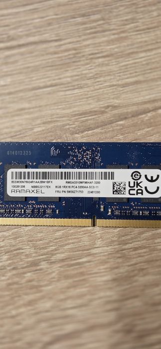 Pamięc RAM SODIMM Ramaxel 1x8 Gb 3200 MHz