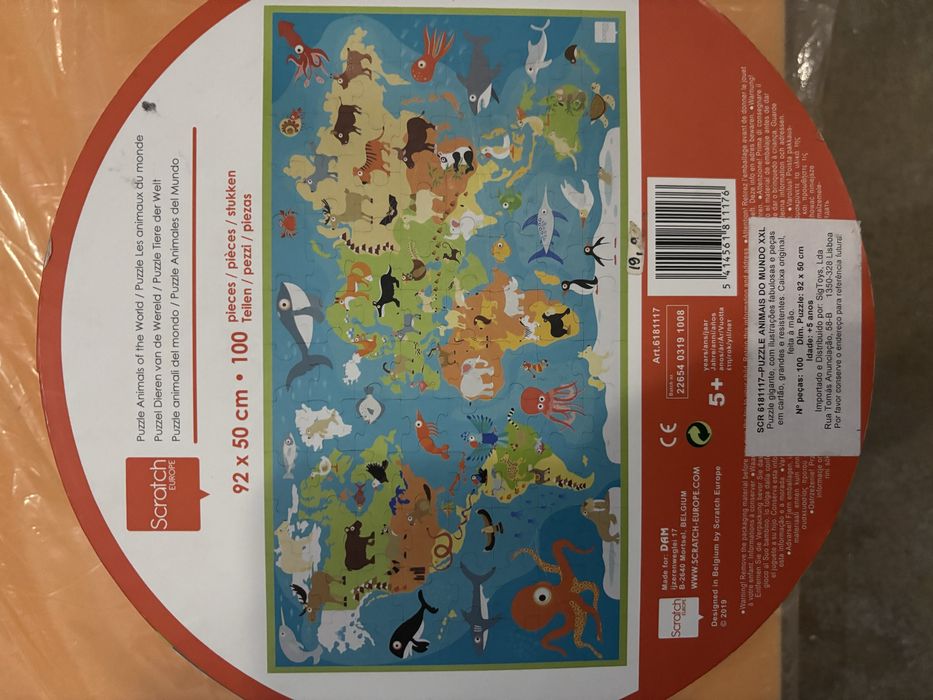 Puzzle scratch peças execelente qualidade grabdes