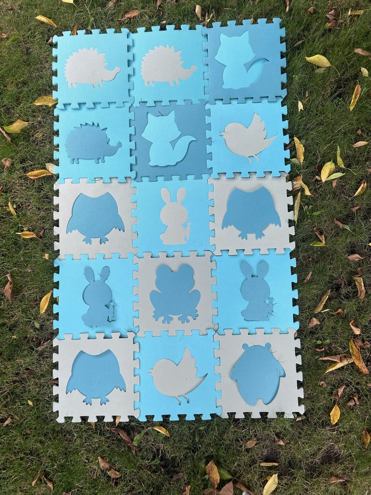 Mata piankowa puzzle zwierzaki