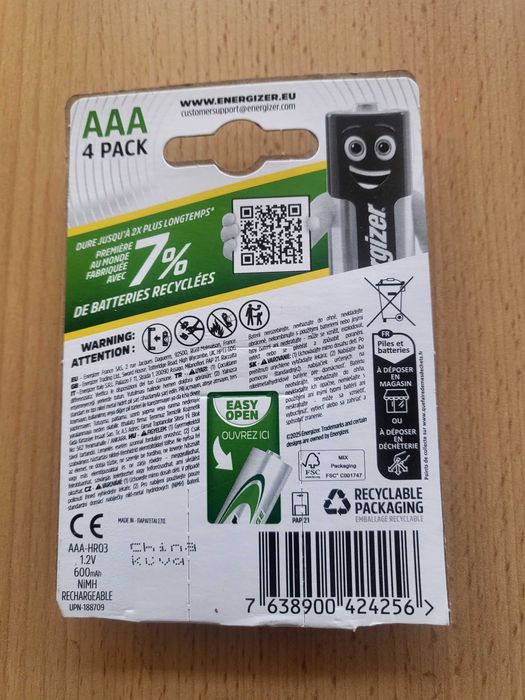 Energizer akumulatorki