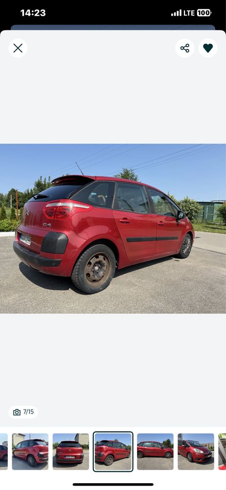 Срочно Ситроен пикассо citroen picasso C4
