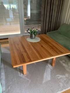 Stół do salonu - lite drewno sosnowe lakierowane