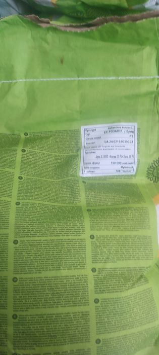 Насіння соняшнику ЕС Розалія