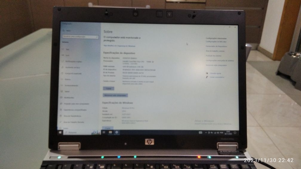 Portátil HP ElitBook 6930P