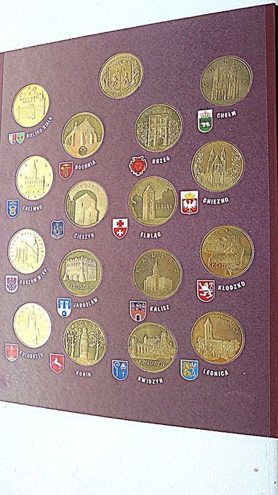 Monety polskie 2 zł Nordic Gold klaser historyczne miasta w Polsce