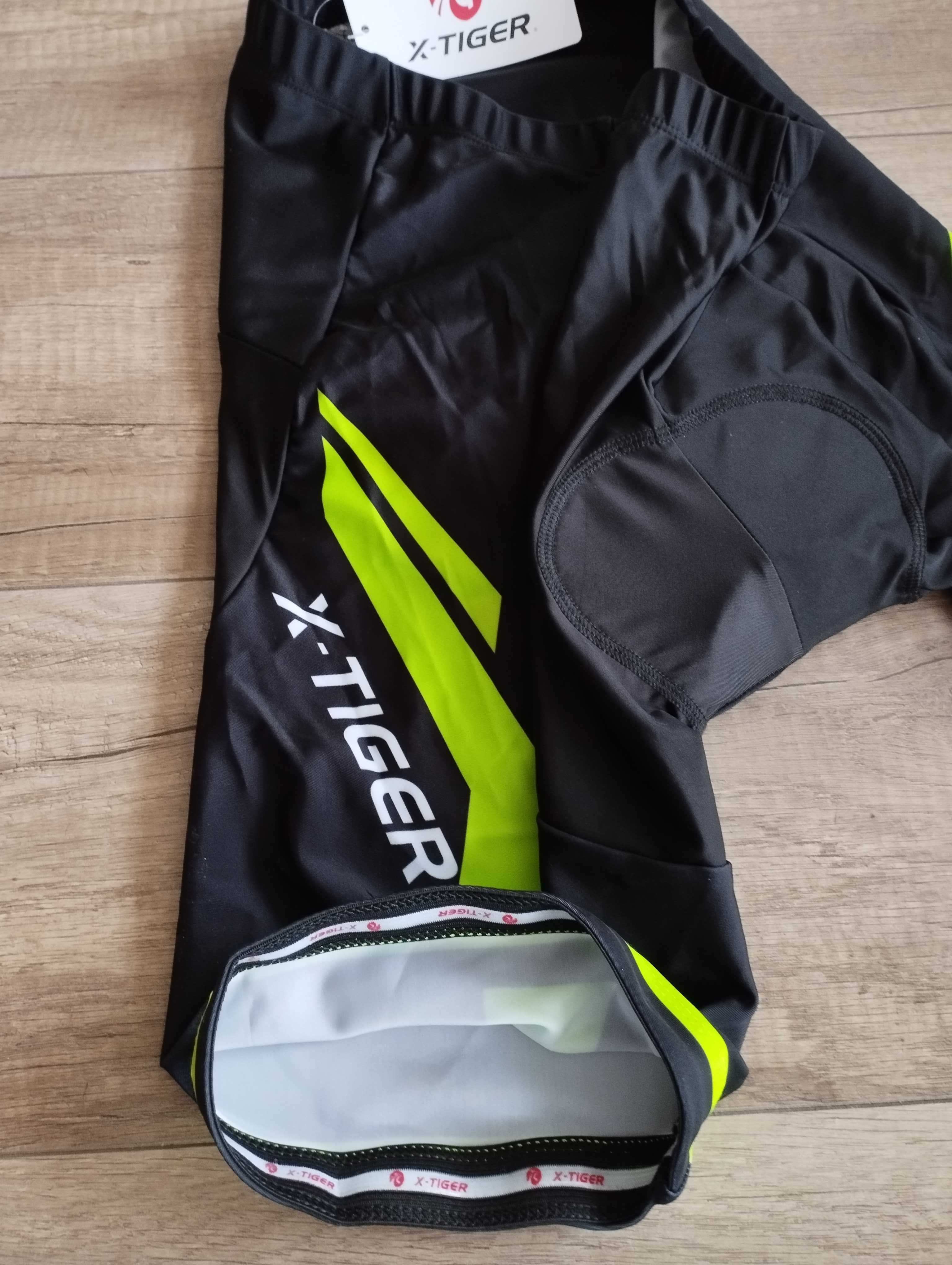 NOWY strój rowerowy X-tiger kolarski na rower XL spodenki+koszulka