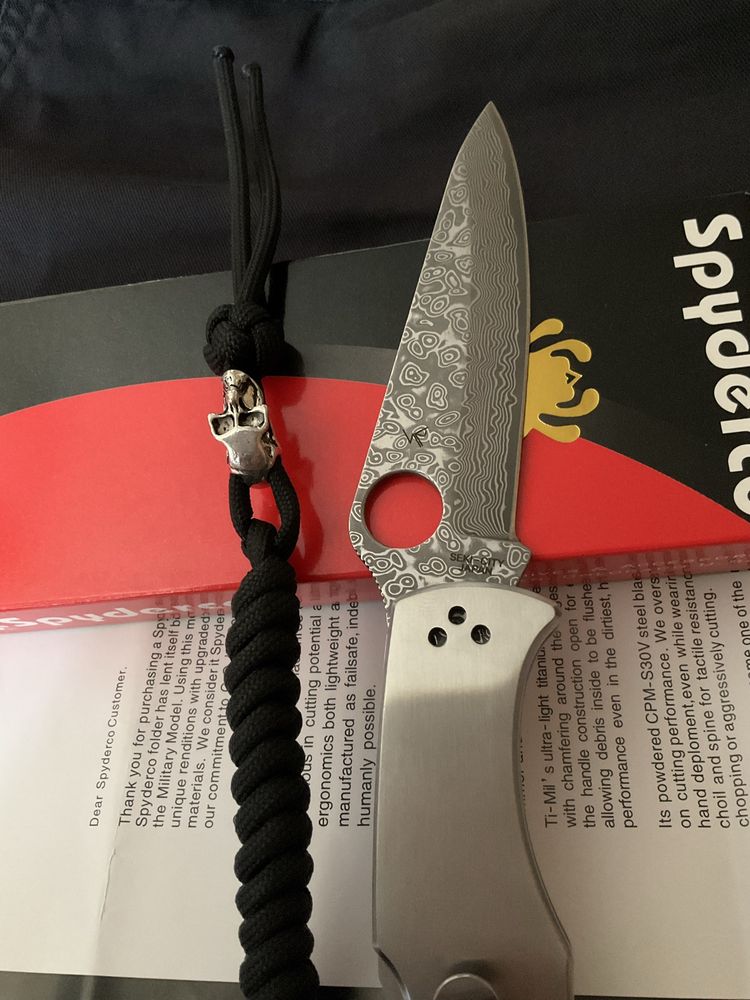 Spyderco Endura дамаск, складний ніж, edc, тактичний ніж