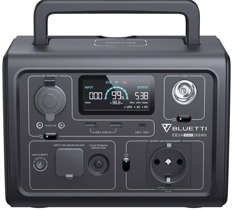 НОВА Портативна зарядна станція BLUETTI EB3A , Євро, оригінал
