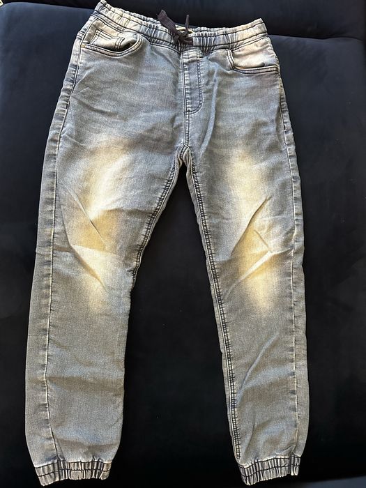 Spodnie jeans chlopiece jogger r.158