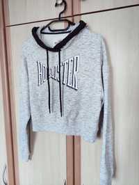 Bluza Hollister szara lato z kapturem XS 34