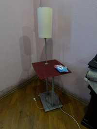 Лампа торшер зі столиком