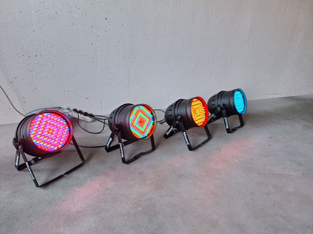 Lampy Estradowe BeamZ Led Par 4szt + pokrowiec