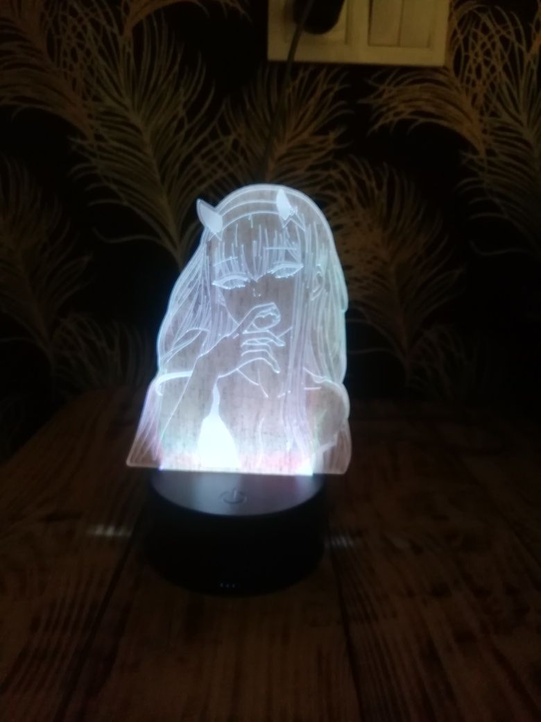 Нічник Світильник Аниме 002 Лампа 3D Led Usb 7 кольорів