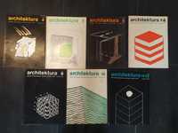 Kolekcja archiwalnych magazynów ARCHITEKTURA 1974-79 (cena za szt.)