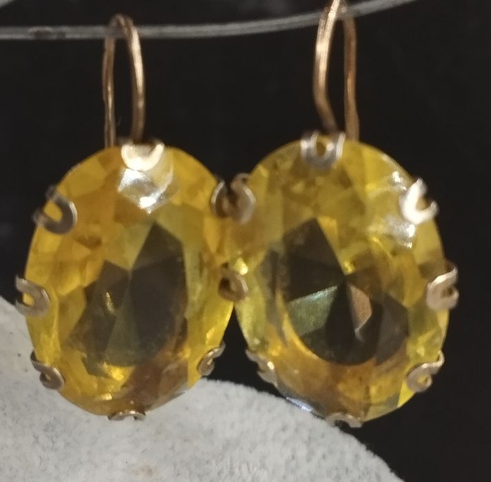 Серебряные серьги 875 пробы.