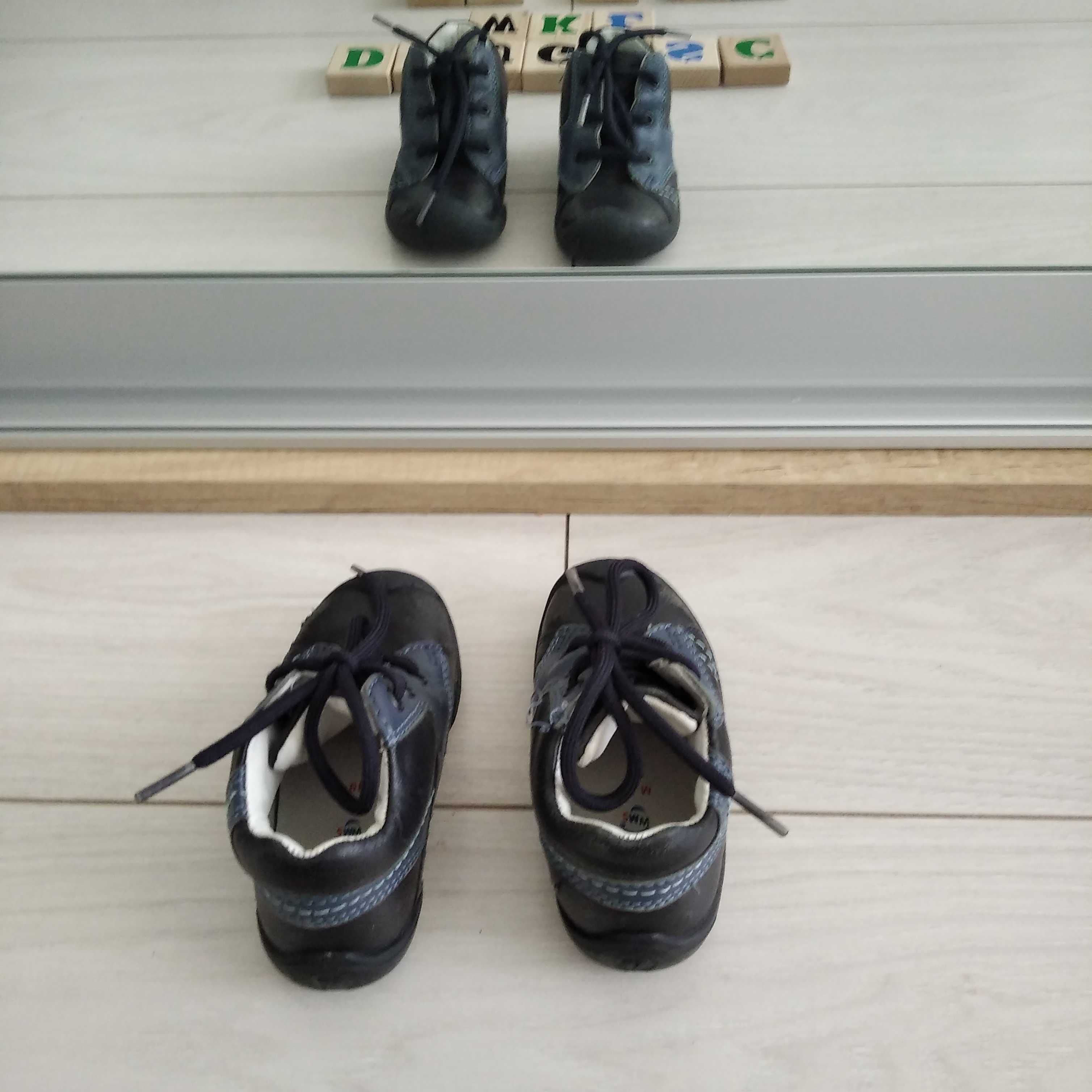 Buty jesienne dla chłopca sznurowane skórzane Elefanten r. 19 długość