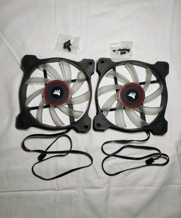 2x Ventoinhas Corsair AF120 LED Vermelho