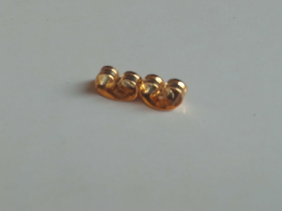 Baranki Zapięcia ze stali stalowe złote Zatyczki do kolczyków