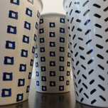 Komplet 3 wazoników ceramicznych – nowoczesne wzory